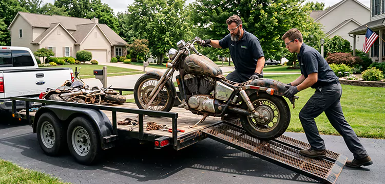 Damaged Motorcycle Removal in Buffalo